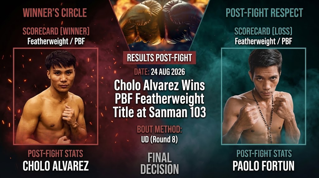 Cholo Alvarez defeats Paolo Fortun