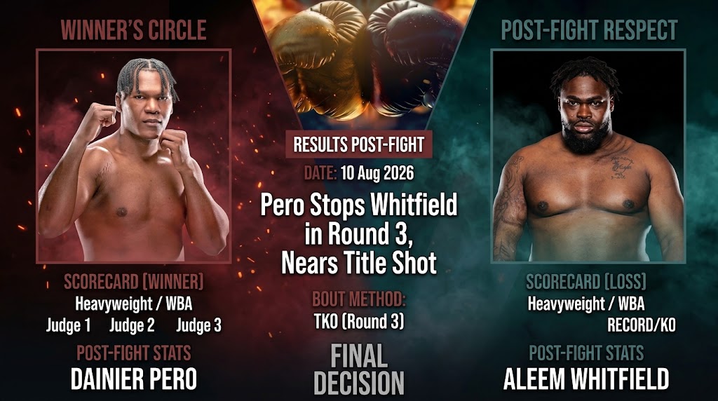 Dainier Pero defeats Aleem Whitfield