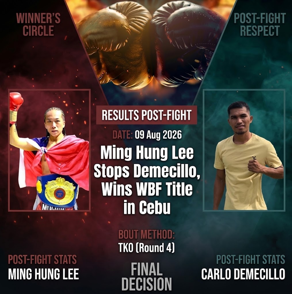 Ming Hung Lee defeats Carlo Demecillo