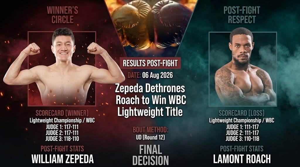 William Zepeda defeats Lamont Roach